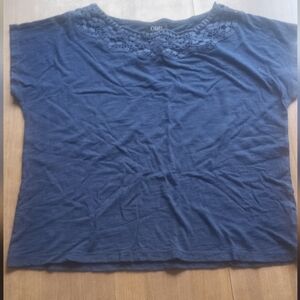 Chap's Navy Blue Top Womens Size Large
